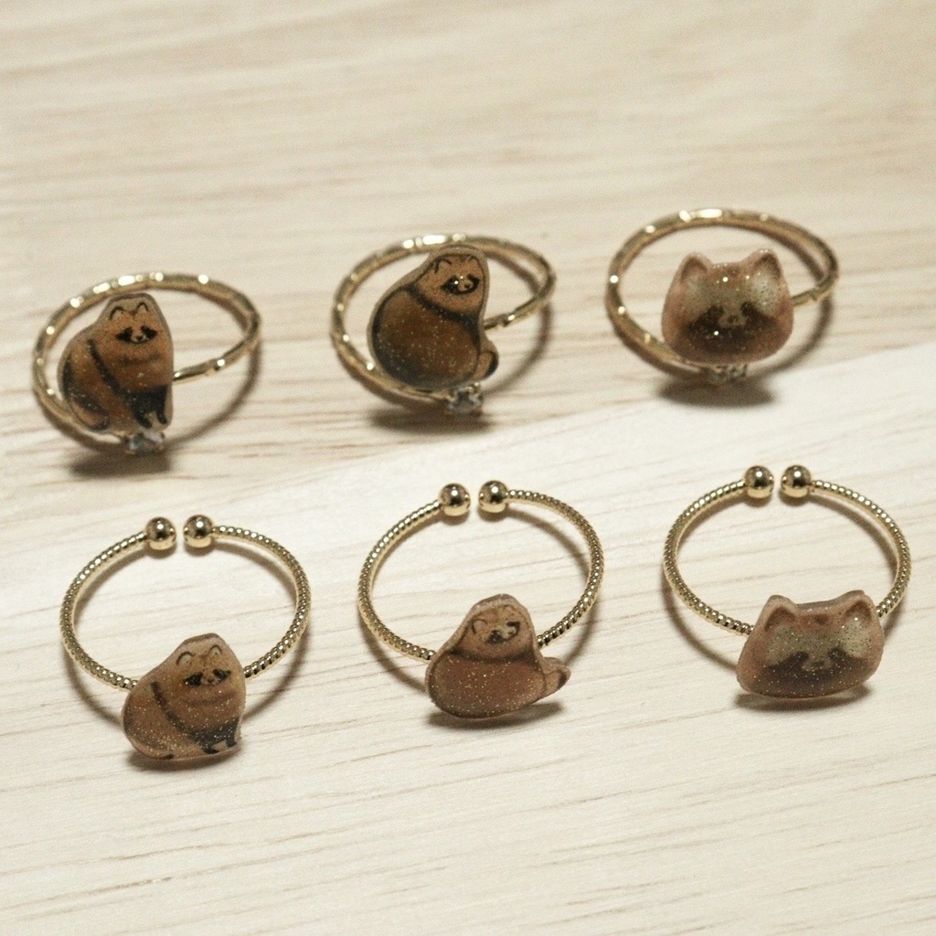 【4/5迄発送分】たぬき指輪