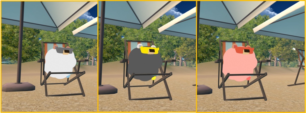 【Cluster用アバター】クラウド犬