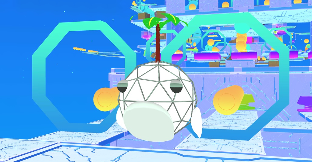 【Cluster用アバター】オーシャンホエール(模様Ver)