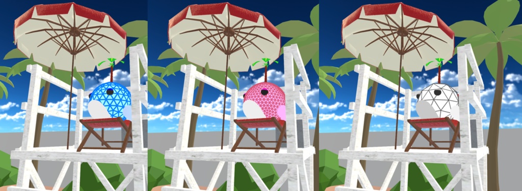 【Cluster用アバター】オーシャンホエール(模様Ver)