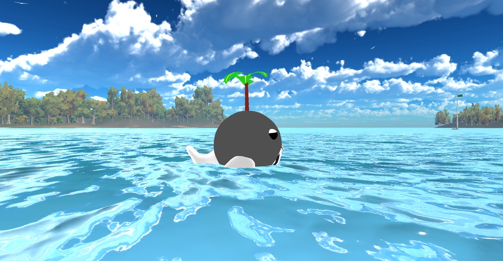 【Cluster用アバター】オーシャンホエール(ノーマルVer)