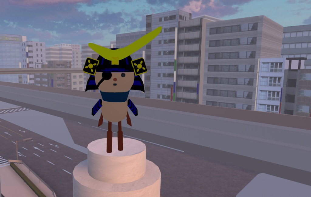 【Cluster用アバター】サムライ・伊達