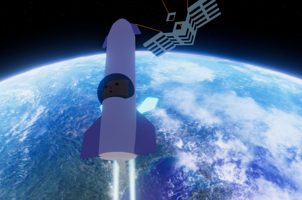 【Cluster用アバター】スペースXくん