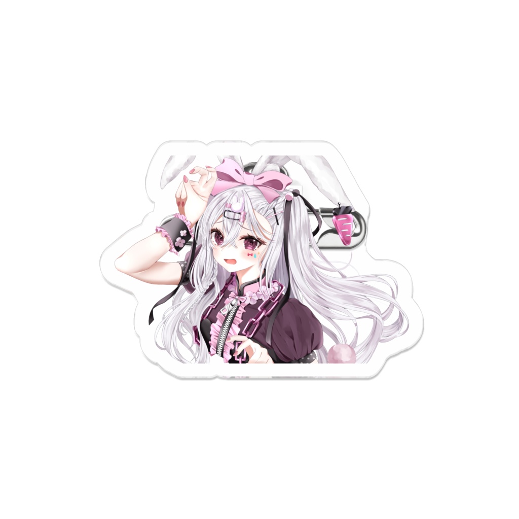 うさぎりあアクリルバッチ