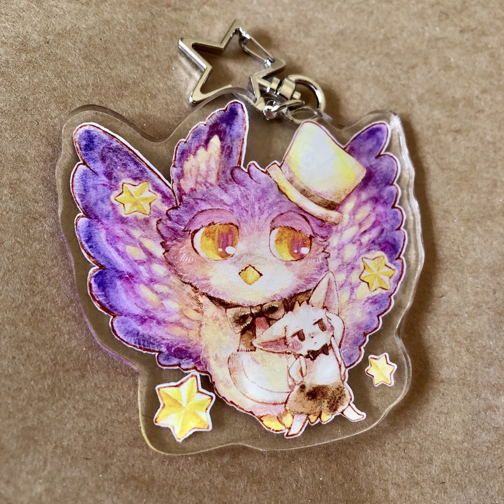 星のふくろうさんアクキー
