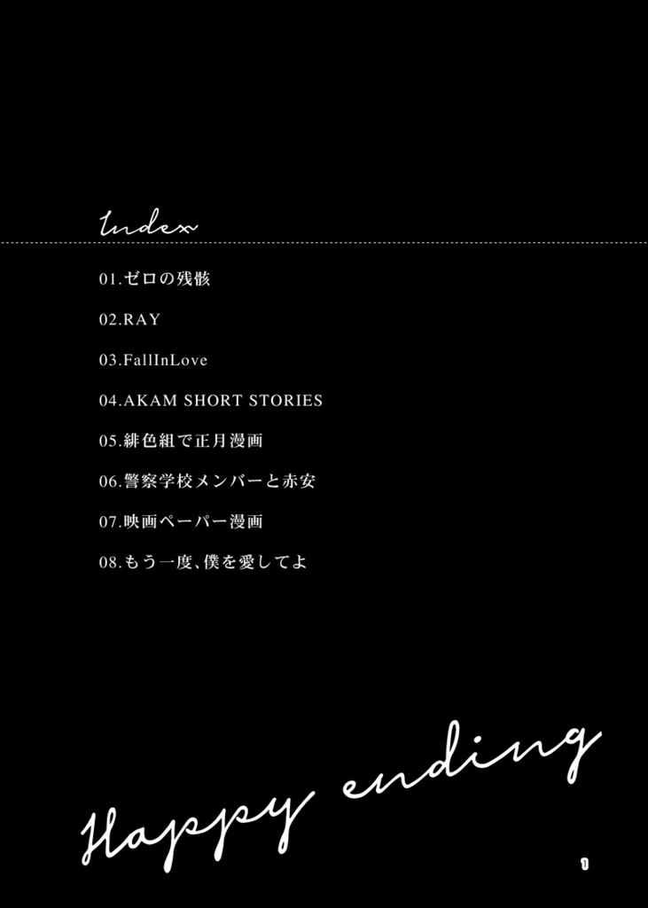 【腐向け/赤安再録】Happy ending!