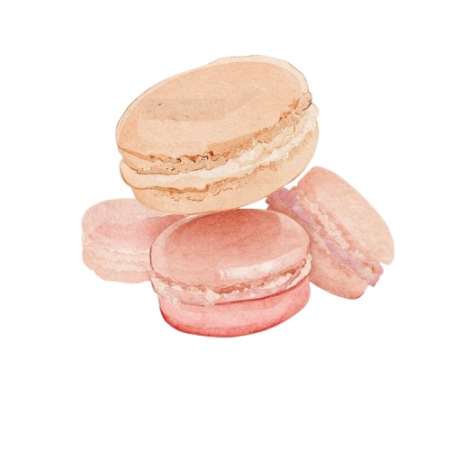 🍰 水彩アンティークカフェ スイーツクリップアート 10点セット(背景透過PNG)