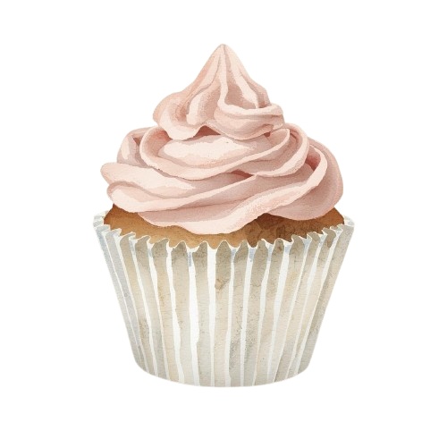 🍰 水彩アンティークカフェ スイーツクリップアート 10点セット(背景透過PNG)