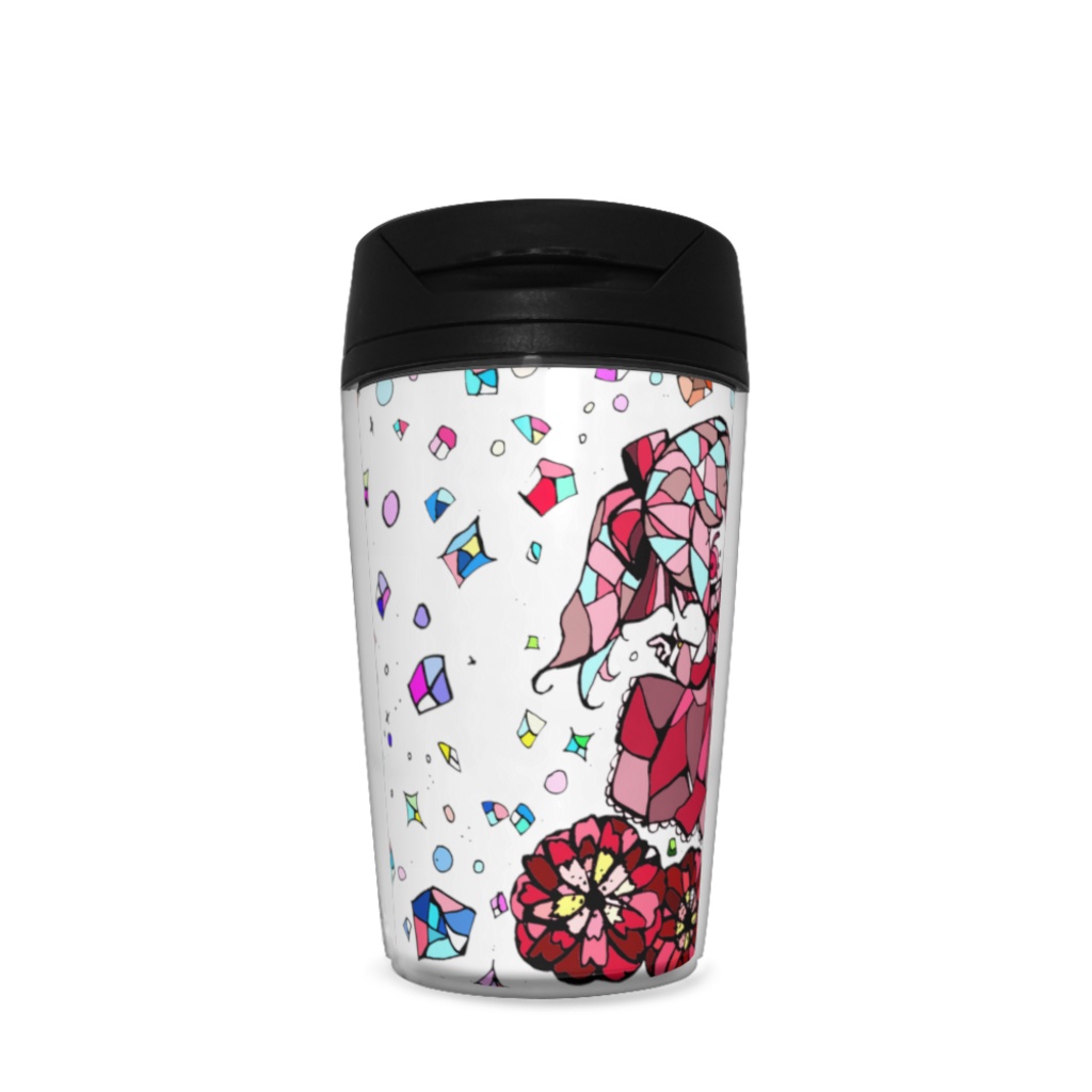 キラキラステンドグラスガールアネモネ タンブラー