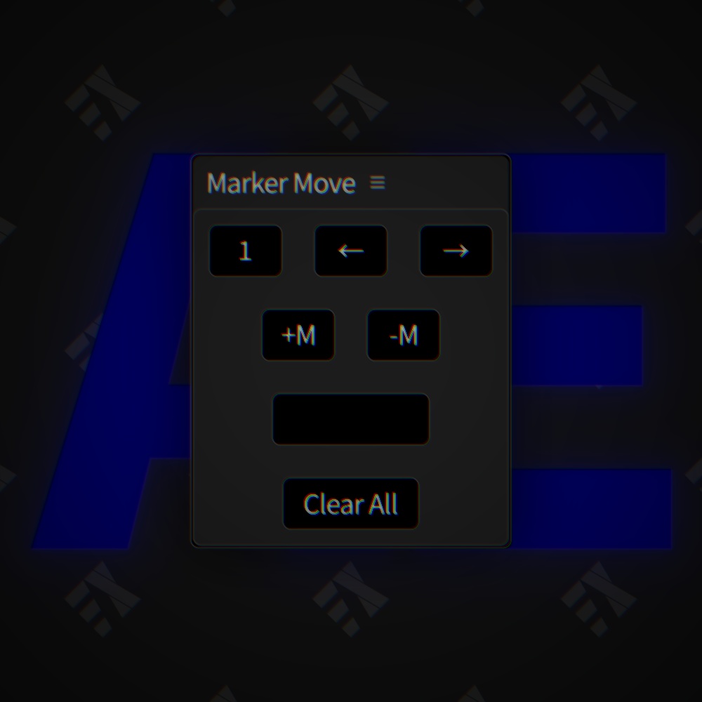 【After Effects Script】Marker Move