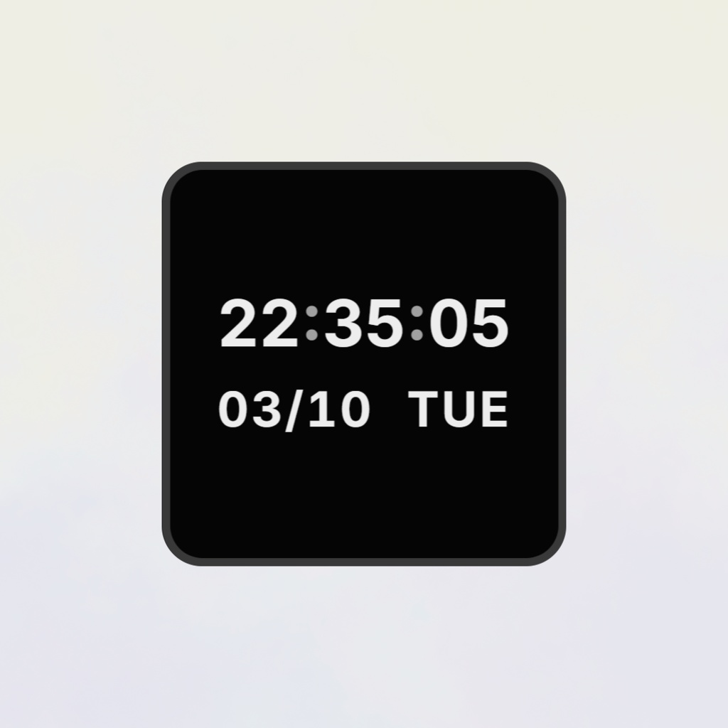 【OBS|PW-時計】OBSウィジェット/ツール