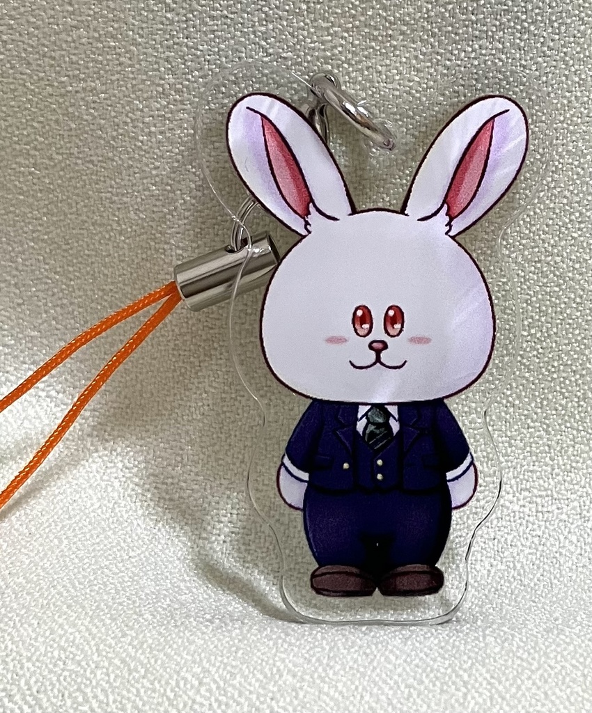 【アクリルキーホルダー】泰都があげたウサギさん(小)【在庫限り】
