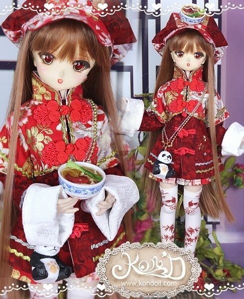 【Kon’D】MDD M胸/L胸・ OB48・50・M胸/L胸 対応 ドール用お洋服セット(パンダレストラン)7点セット
