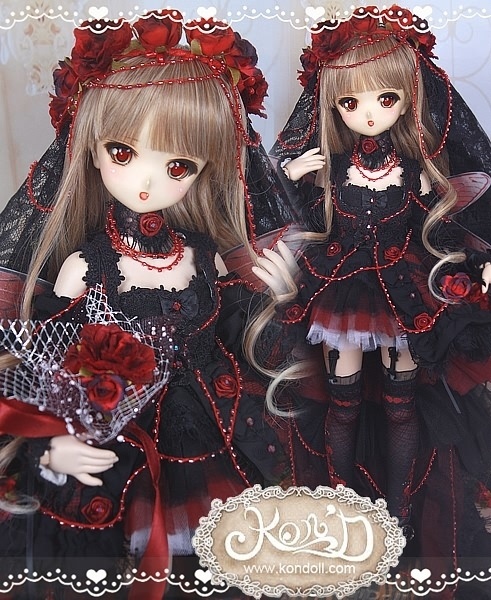 【Kon’D】MDD M胸/L胸・ OB48・50・M胸/L胸 対応 ドール用お洋服セット(フェアリー花嫁)15点セット