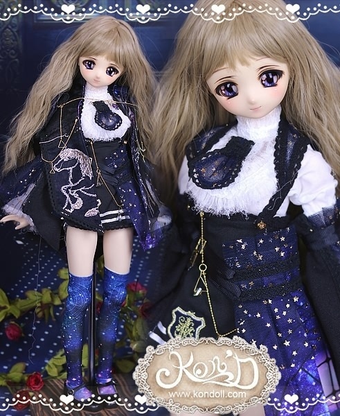【Kon’D】MDD MSD 対応 ドール用お洋服セット ドール服(魔法学園)8点セット