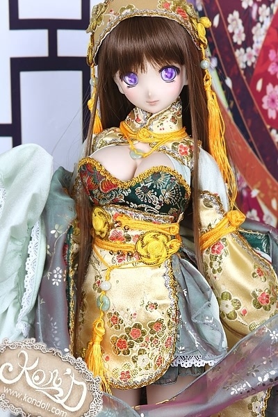 【Kon’D】DD dy 寄せ胸/L胸・DDIII・DDS・M/L/寄せ胸 対応 ドール用お洋服セット(桃花源)13点セット