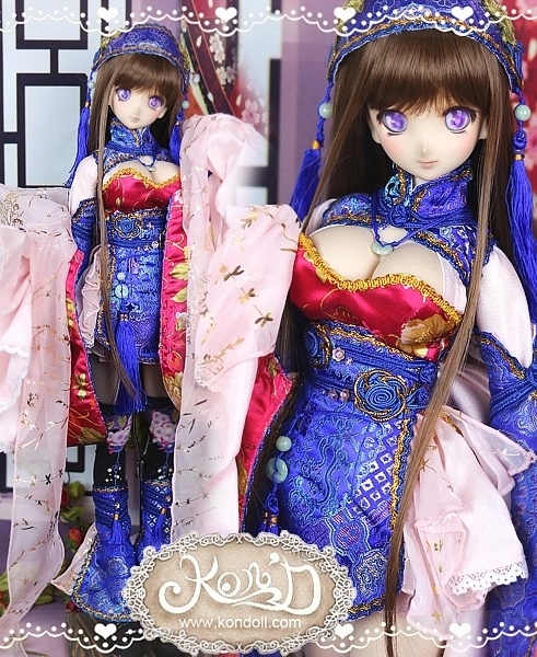 【Kon’D】DD dy 寄せ胸/L胸・DDIII・DDS・M/L/寄せ胸 対応 ドール用お洋服セット(桃花源)13点セット