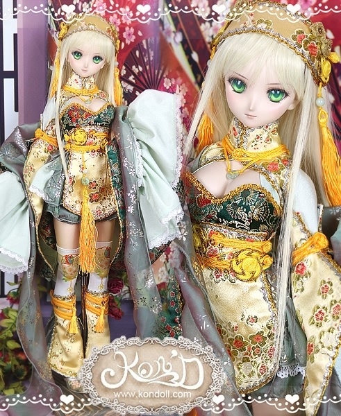 【Kon’D】DD dy 寄せ胸/L胸・DDIII・DDS・M/L/寄せ胸 対応 ドール用お洋服セット(桃花源)13点セット