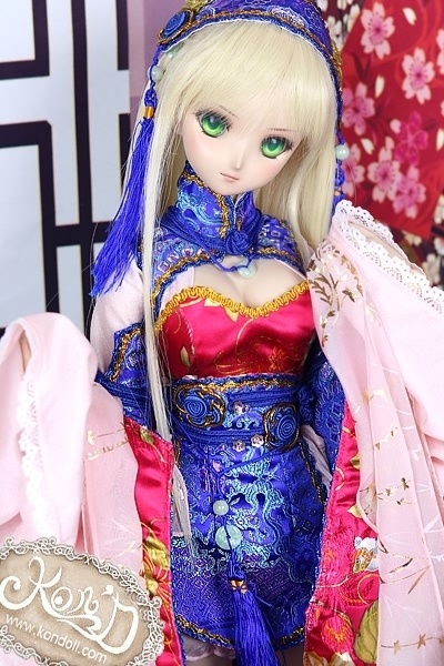 【Kon’D】DD dy 寄せ胸/L胸・DDIII・DDS・M/L/寄せ胸 対応 ドール用お洋服セット(桃花源)13点セット