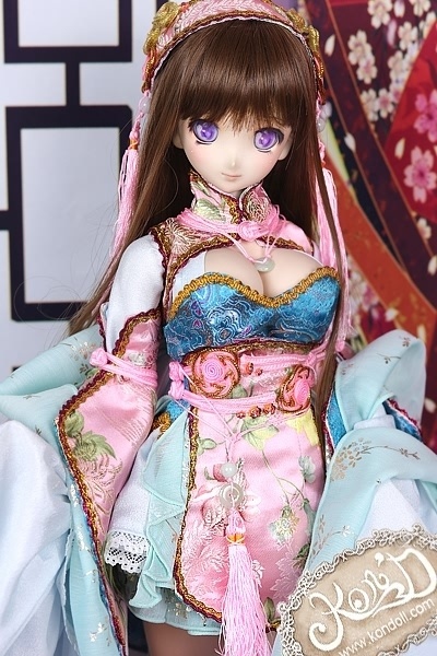 【Kon’D】DD dy 寄せ胸/L胸・DDIII・DDS・M/L/寄せ胸 対応 ドール用お洋服セット(桃花源)13点セット