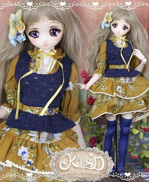 【Kon’D】MDD M胸/L胸・ OB48・50・M胸/L胸 対応 ドール用お洋服セット(シフォンコーデ)7点セット