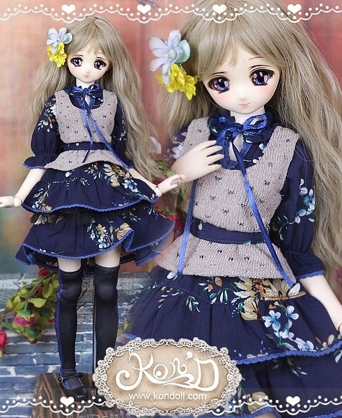 【Kon’D】MDD M胸/L胸・ OB48・50・M胸/L胸 対応 ドール用お洋服セット(シフォンコーデ)7点セット