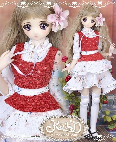 【Kon’D】MDD M胸/L胸・ OB48・50・M胸/L胸 対応 ドール用お洋服セット(シフォンコーデ)7点セット