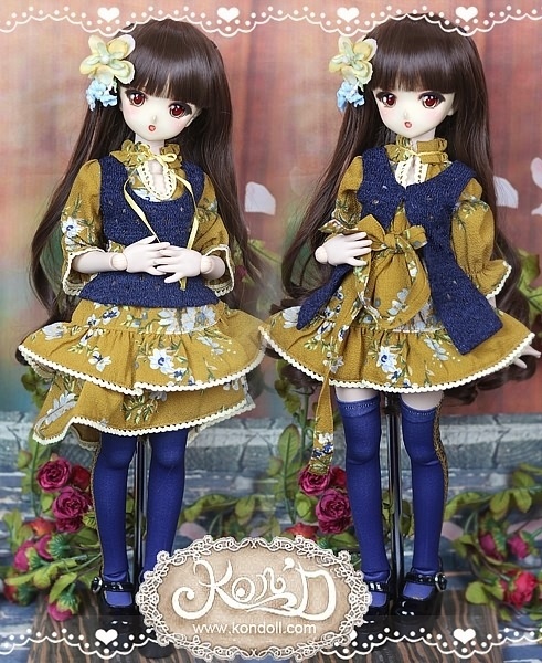 【Kon’D】MDD M胸/L胸・ OB48・50・M胸/L胸 対応 ドール用お洋服セット(シフォンコーデ)7点セット