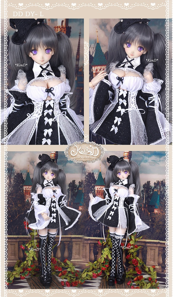 【Kon’D】DD dy 寄せ胸/L胸・DDIII・DDS・M/L/寄せ胸 バスト28cmまで対応 ドール用お洋服セット(魔女の時間)9点セット