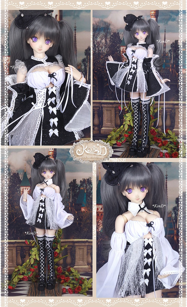 【Kon’D】DD dy 寄せ胸/L胸・DDIII・DDS・M/L/寄せ胸 バスト28cmまで対応 ドール用お洋服セット(魔女の時間)9点セット