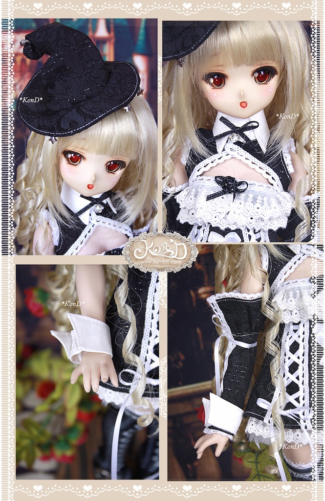 【Kon’D】MDD S胸/M胸/L胸・OB48・50・S胸/M胸/L胸 Holiday's Child 高さ44cmまで対応 ドール用お洋服セット(魔女の時間)9点セット