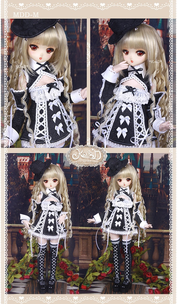 【Kon’D】MDD S胸/M胸/L胸・OB48・50・S胸/M胸/L胸 Holiday's Child 高さ44cmまで対応 ドール用お洋服セット(魔女の時間)9点セット