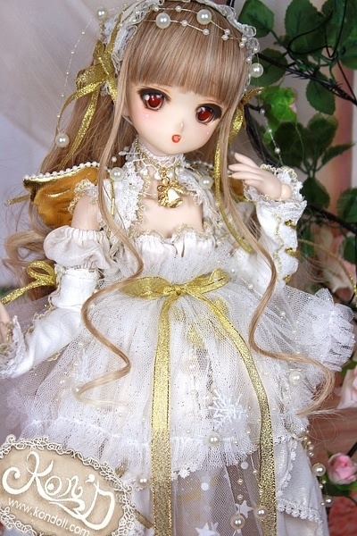 【Kon’D】DD MDD YOSO 対応 ドール用お洋服セット(スノーエンジェル)14点セット