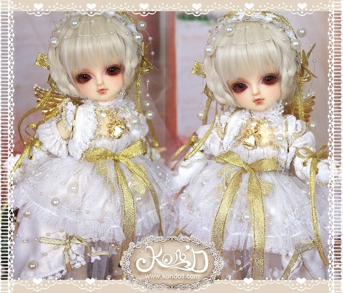 【Kon’D】DD MDD YOSO 対応 ドール用お洋服セット(スノーエンジェル)14点セット