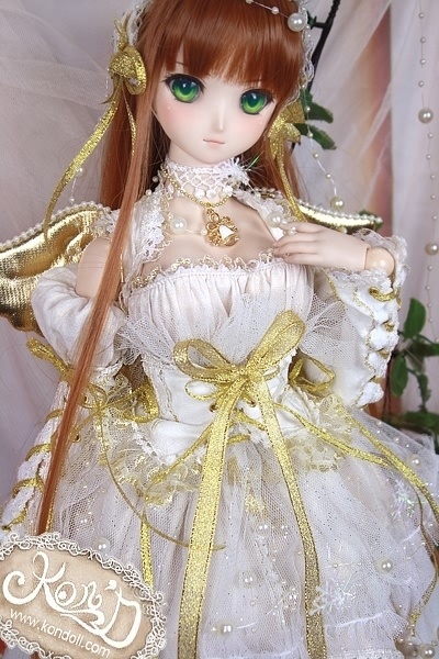 【Kon’D】DD MDD YOSO 対応 ドール用お洋服セット(スノーエンジェル)14点セット