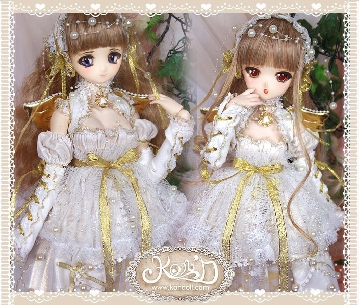 【Kon’D】DD MDD YOSO 対応 ドール用お洋服セット(スノーエンジェル)14点セット