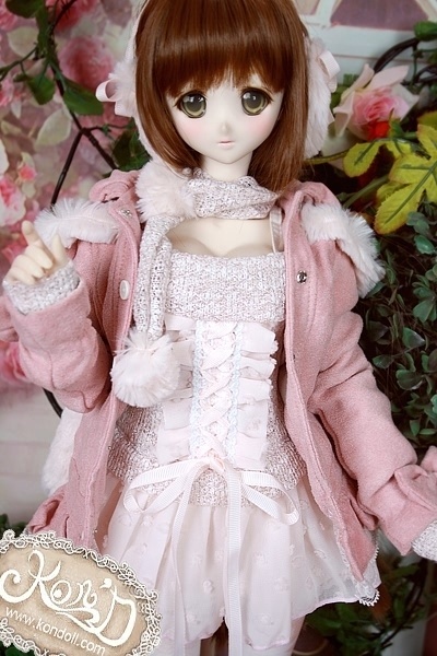 【Kon’D】DD dy 寄せ胸/L胸・DDIII・DDS・M/L/寄せ胸 対応 ドール用お洋服セット(うさぎ)6点セット