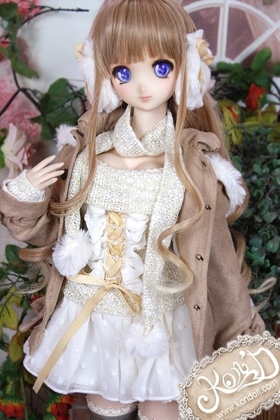 【Kon’D】DD dy 寄せ胸/L胸・DDIII・DDS・M/L/寄せ胸 対応 ドール用お洋服セット(うさぎ)6点セット