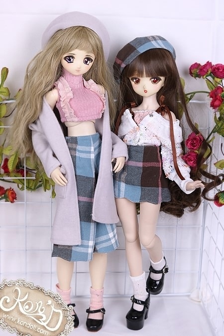 【Kon’D】SD10 DD MDD サイズ 対応 ドール用お洋服セット(おでかけコーデ)5点セット