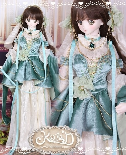 【Kon’D】DD dy 寄せ胸/L胸・DDIII・DDS・M/L/寄せ胸 対応 ドール用お洋服セット(宝石少女)10点セット