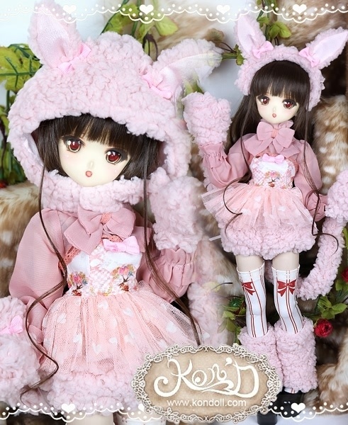 【Kon’D】MDD S胸/M胸/L胸・OB48・50・S胸/M胸/L胸 Holiday's Child 対応 ドール用お洋服セット(森のお友達)8点セット