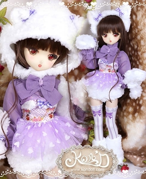 【Kon’D】MDD S胸/M胸/L胸・OB48・50・S胸/M胸/L胸 Holiday's Child 対応  ドール用お洋服セット（森のお友達）8点セット