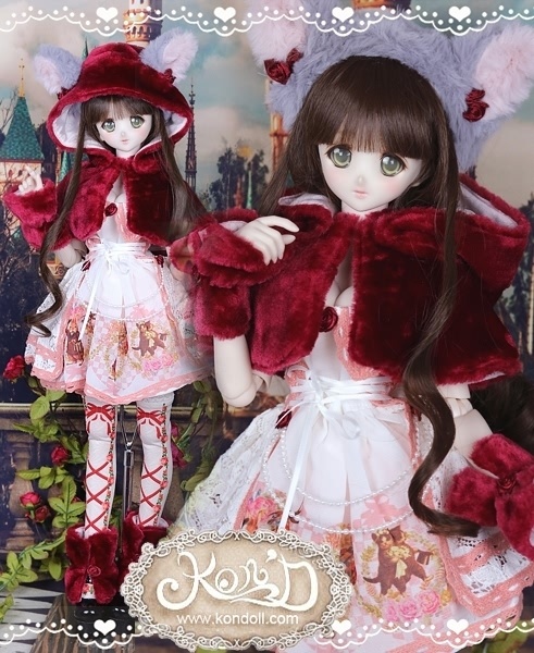 【Kon’D】SD10 DD dy 寄せ胸/L胸・DDIII・DDS・M/L/寄せ胸 対応 ドール用お洋服セット(おとぎ話)9点セット