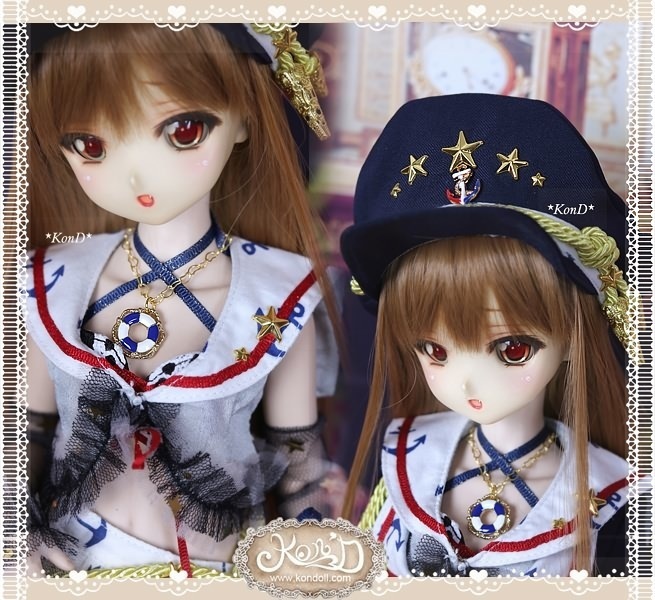 【Kon’D】MDD M胸/L胸・OB48・50・M胸/L胸 対応 ドール用お洋服セット(海軍少女)9点セット