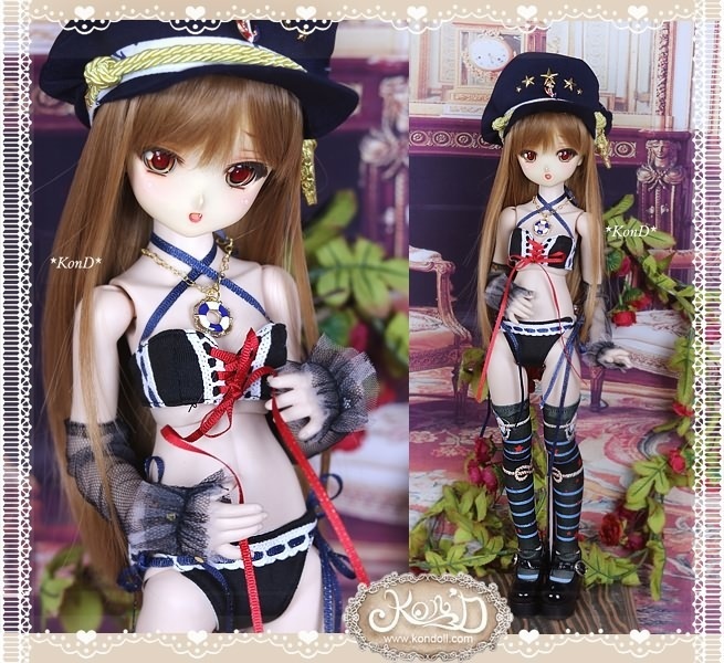 【Kon’D】MDD M胸/L胸・OB48・50・M胸/L胸 対応 ドール用お洋服セット(海軍少女)9点セット