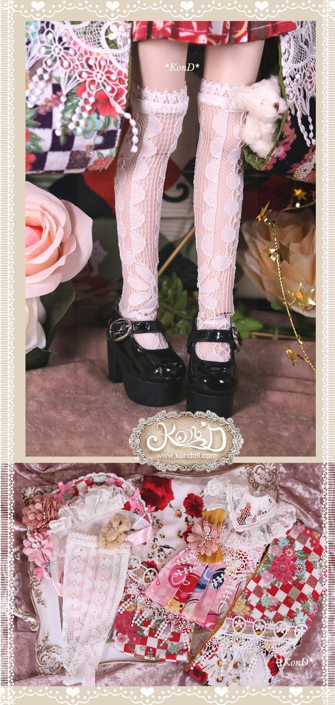 【Kon’D】MDD・OB・PUYOODOLL対応 ドール用お洋服セット(和菓子)6点セット