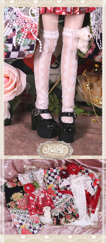 【Kon’D】MDD・OB・PUYOODOLL対応 ドール用お洋服セット(和菓子)6点セット