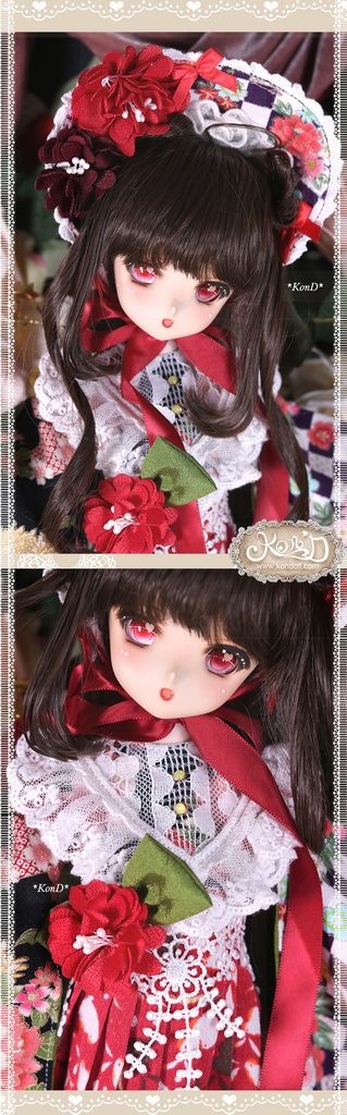 【Kon’D】MDD・OB・PUYOODOLL対応 ドール用お洋服セット(和菓子)6点セット