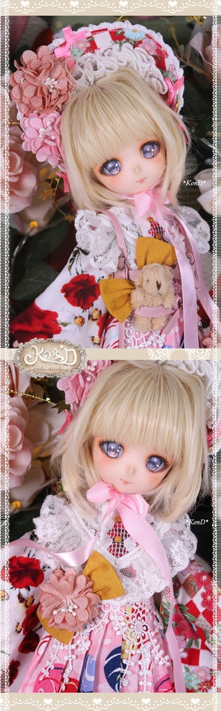 【Kon’D】MDD・OB・PUYOODOLL対応 ドール用お洋服セット(和菓子)6点セット