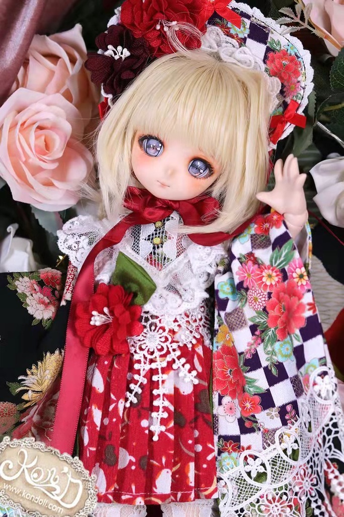 【Kon’D】MDD・OB・PUYOODOLL対応 ドール用お洋服セット（和菓子）6点セット